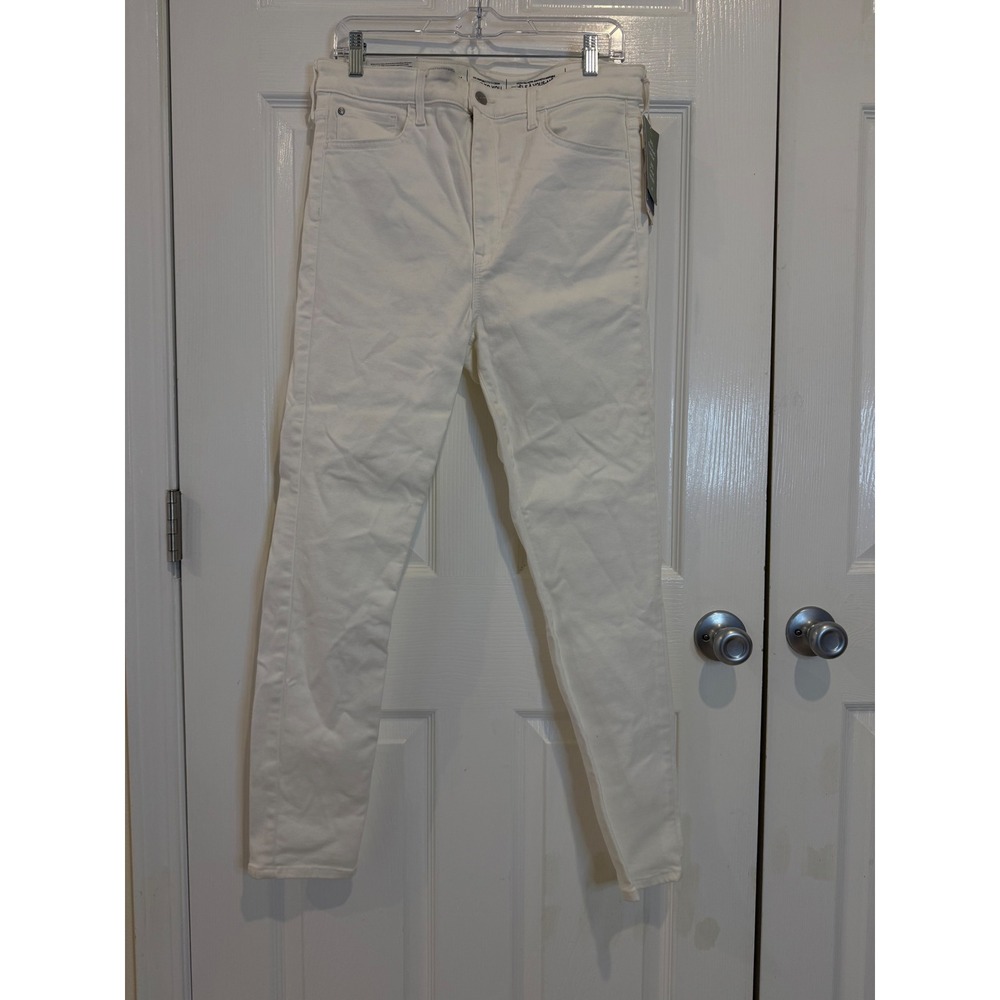 H&M True To You White‎ Skinny Jeans Stretch Denim XL